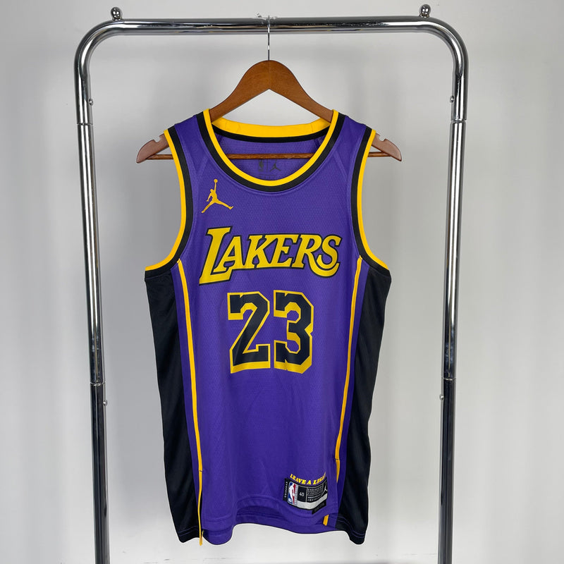 Débardeur violet Lebron James Statement Edition des Lakers de Los Angeles 