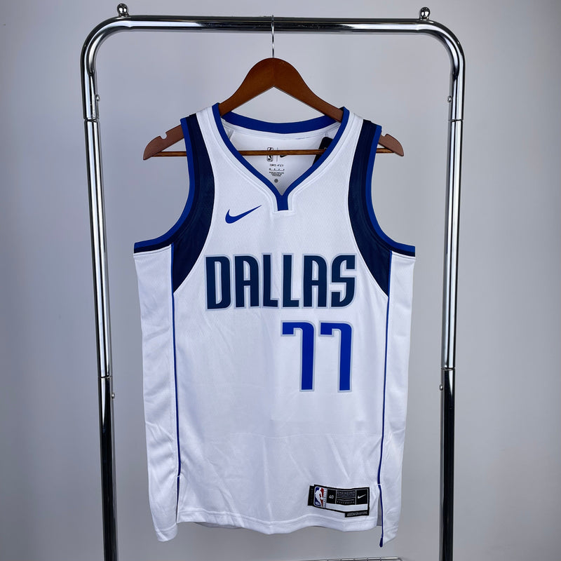 Débardeur blanc Luka Doncic Dallas Mavericks 23/24 Association Edition 