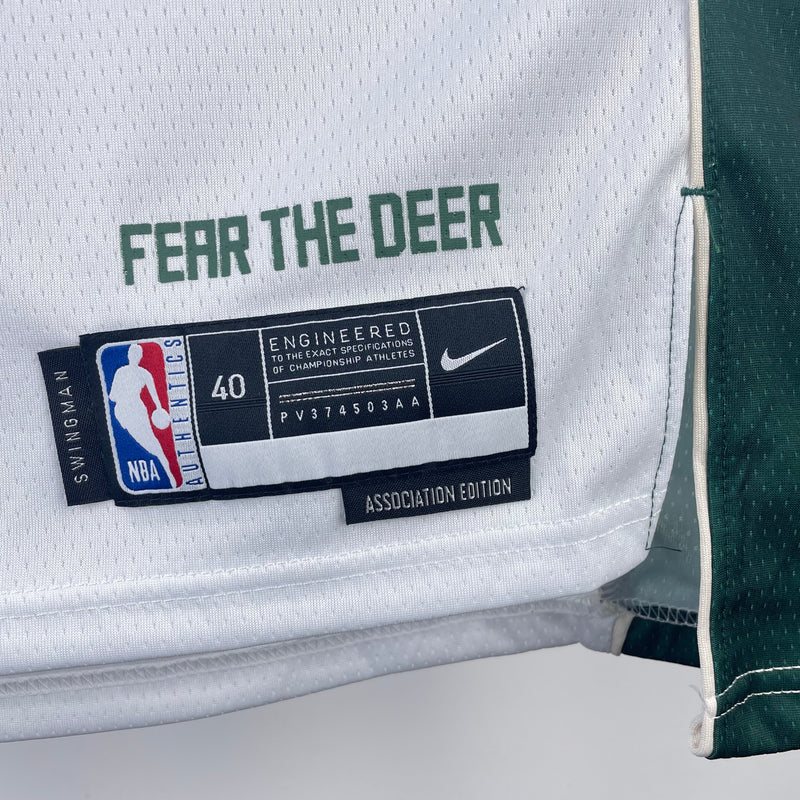 Milwaukee Bucks 23/24 Association Edition Damian Lillard Débardeur blanc 