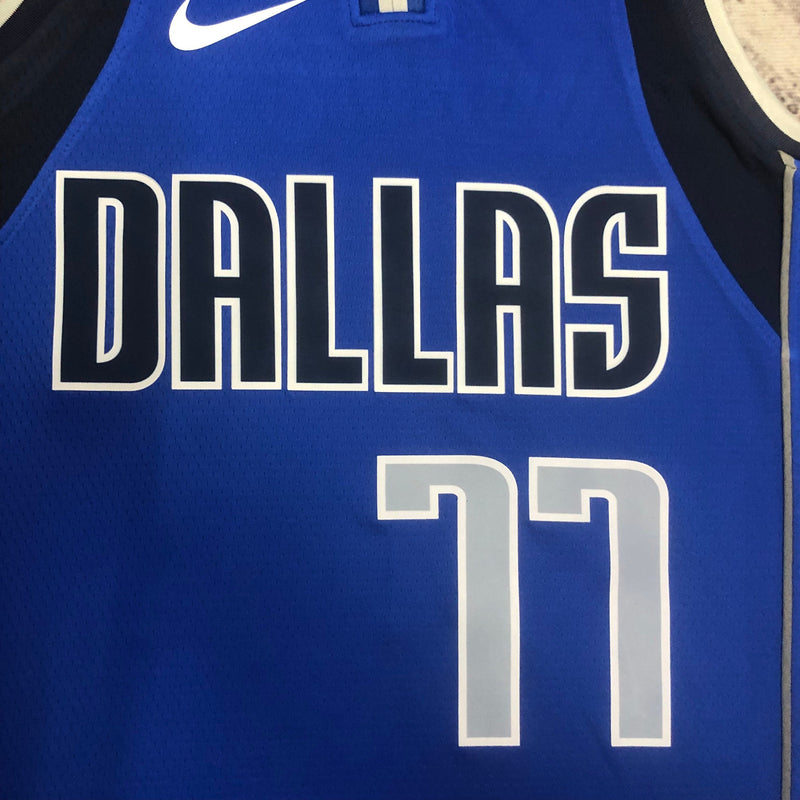 Débardeur bleu Luka Doncic des Dallas Mavericks 23/24 Icon Edition