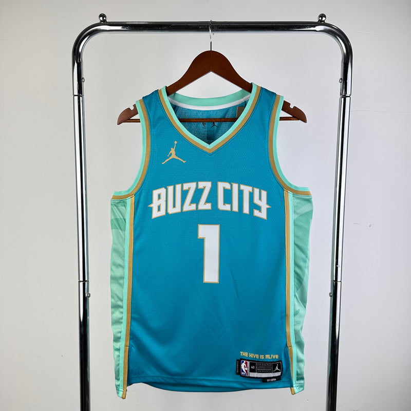 Charlotte Hornets 23/24 City Edition LaMelo Ball Blue Tank Top