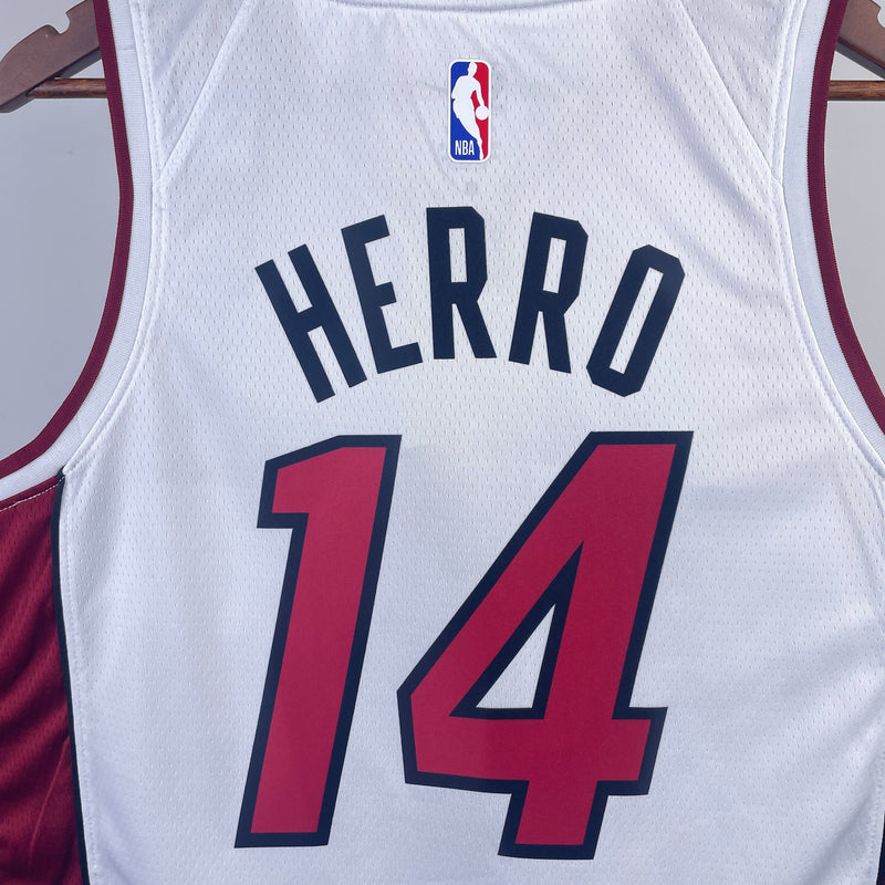 Miami Heat 23/24 Association Edition Tyler Herro Débardeur blanc 