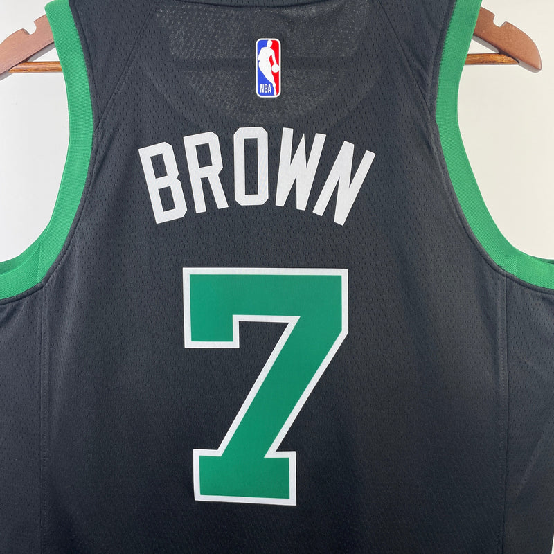 Boston Celtics 23/24 Statement Edition Jaylen Brown Tank Top Black