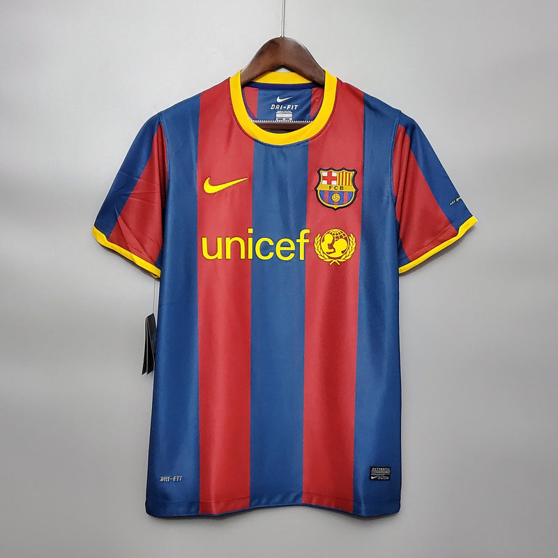 Camisola Barcelona Home 10/11 - Retrô