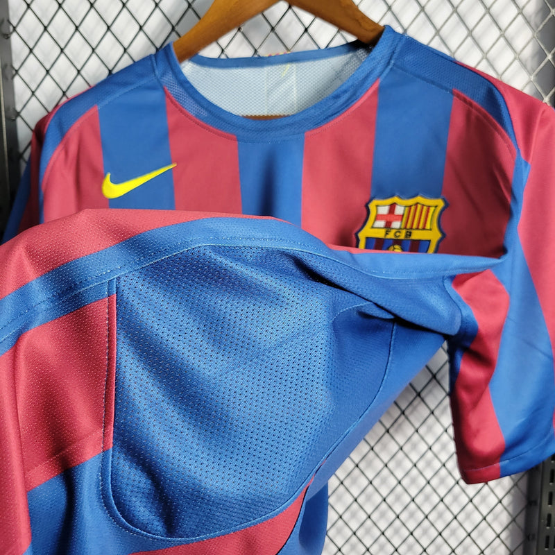 Camisola Barcelona Home 2006 - Retrô