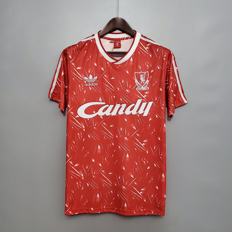 Camisola Liverpool Home 89/91 - Retrô