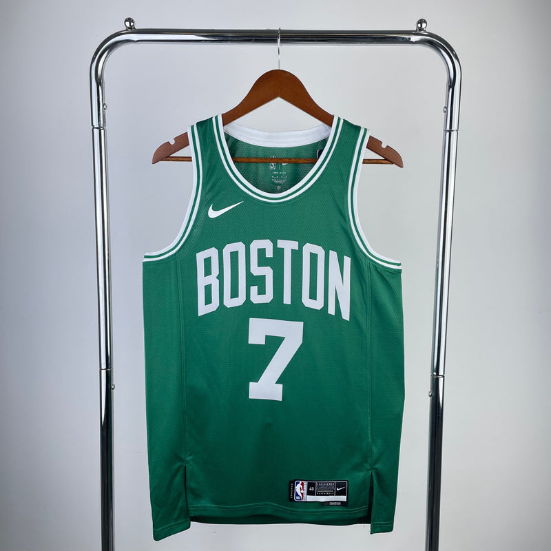 Boston Celtics 23/24 Icon Edition Jaylen Brown Green Tank Top