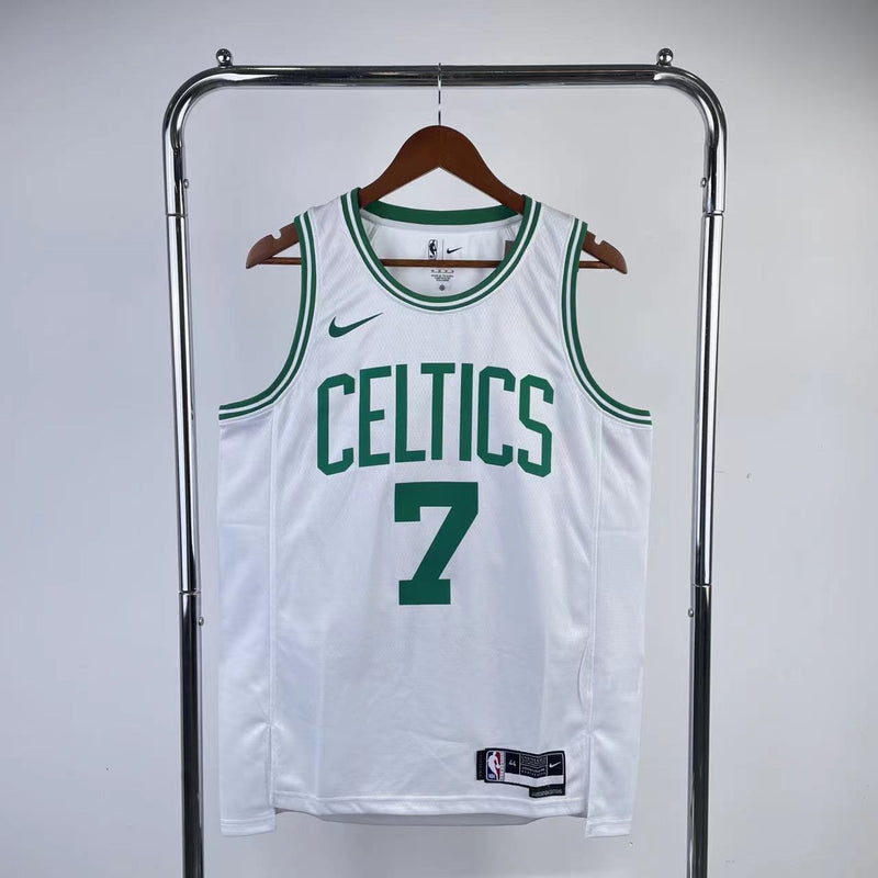 Boston Celtics 23/24 Association Edition Jaylen Brown White Tank Top