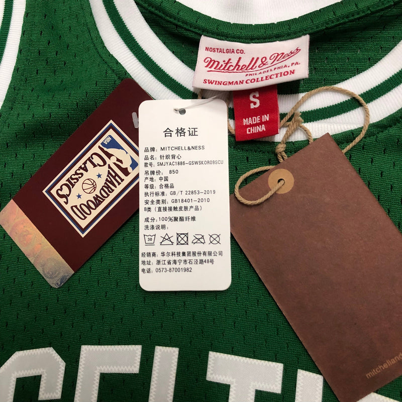 NBA Boston Celtics Rétro Mitchell &amp; Ness 1985/1986 Larry Bird Débardeur 