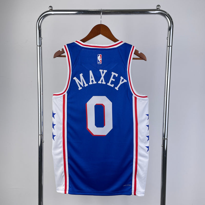 Débardeur Tyrese Maxey des 76ers de Philadelphie 23/24 Icon Edition 