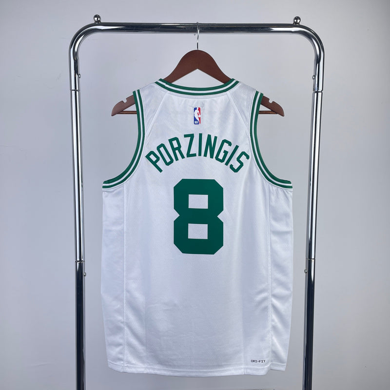 Boston Celtics 23/24 Association Edition Kristaps Porzingis White Tank Top