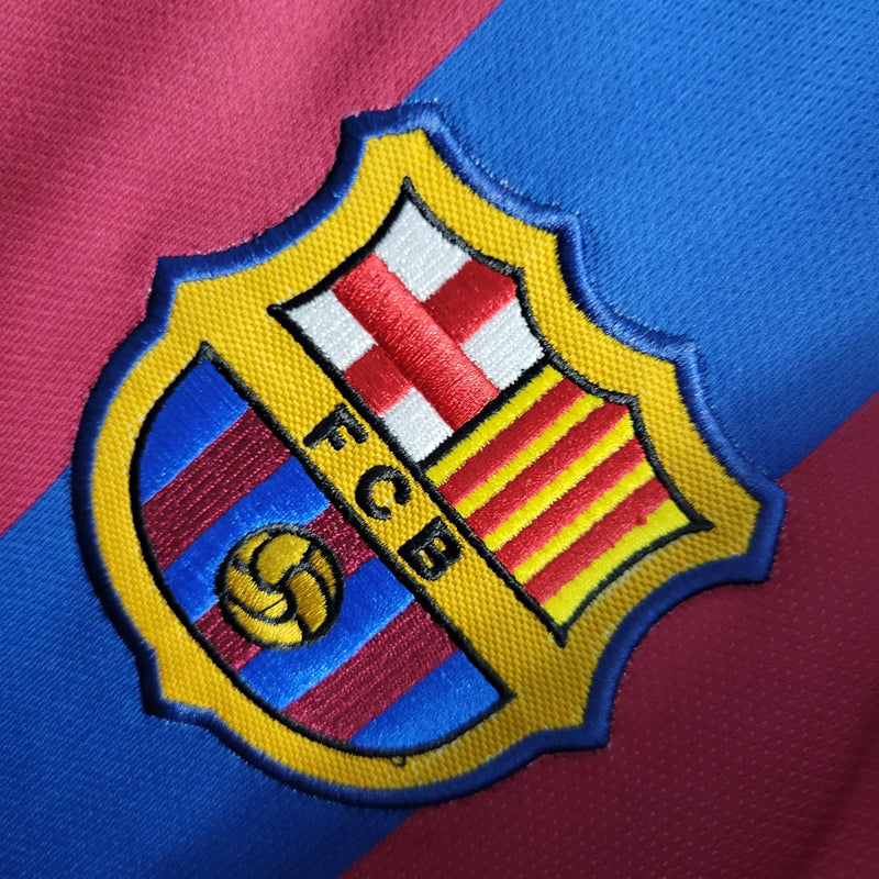 Camisola Barcelona Home 2006 - Retrô