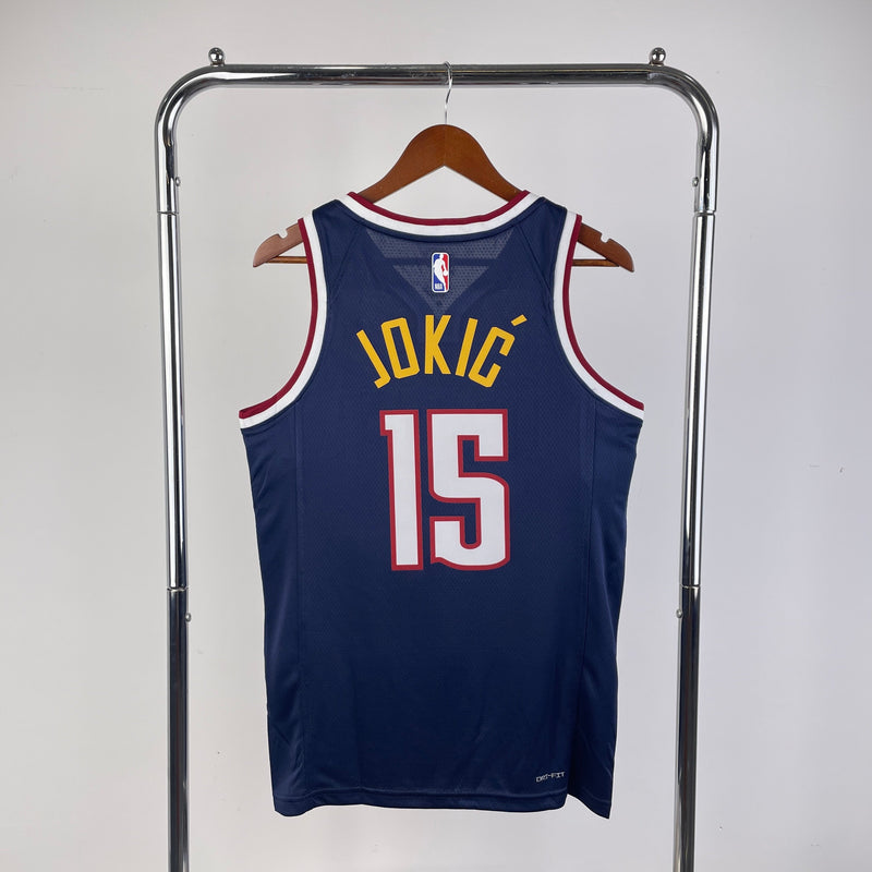 Débardeur bleu Nikola Jokic Denver Nuggets 23/24 Icon Edition