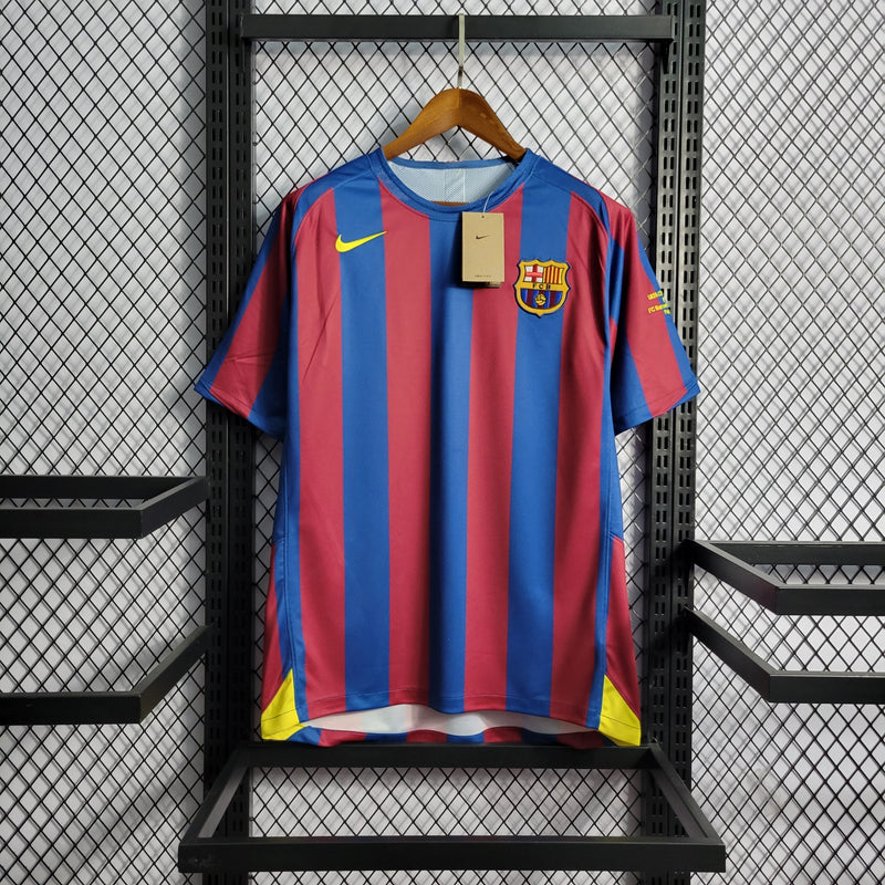 Camisola Barcelona Home 2006 - Retrô