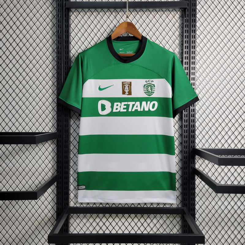 Camisola Sporting Home 2023/2024 Edição Especial Campeão Nacional