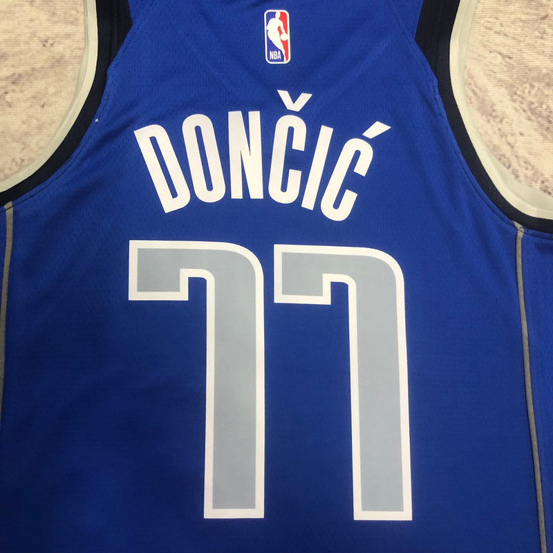 Débardeur bleu Luka Doncic des Dallas Mavericks 23/24 Icon Edition