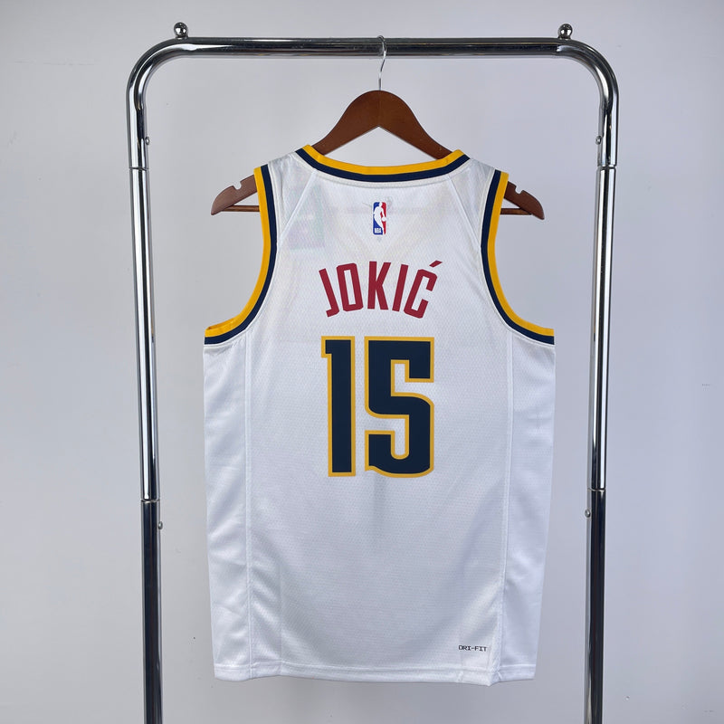 Denver Nuggets 23/24 Association Edition Nikola Jokic White Tank Top