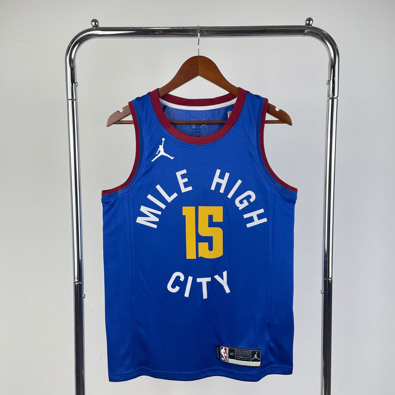 Denver Nuggets 23/24 Statement Edition Nikola Jokic Blue Tank Top