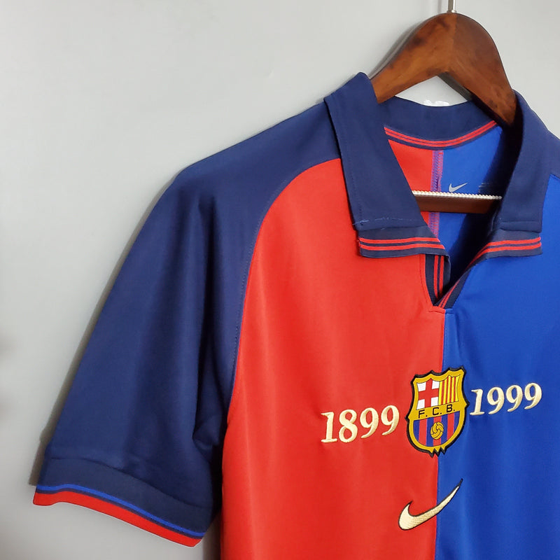 Camisola Barcelona Edição Comemorativa 100 Anos - Retrô