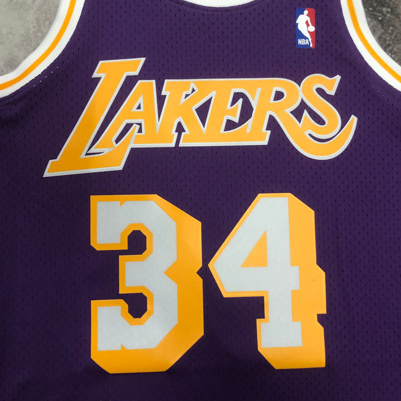 Los Angeles Lakers Retro Mitchell &amp; Ness 1996/1997 Shaquille O'Neal NBA Tank Top