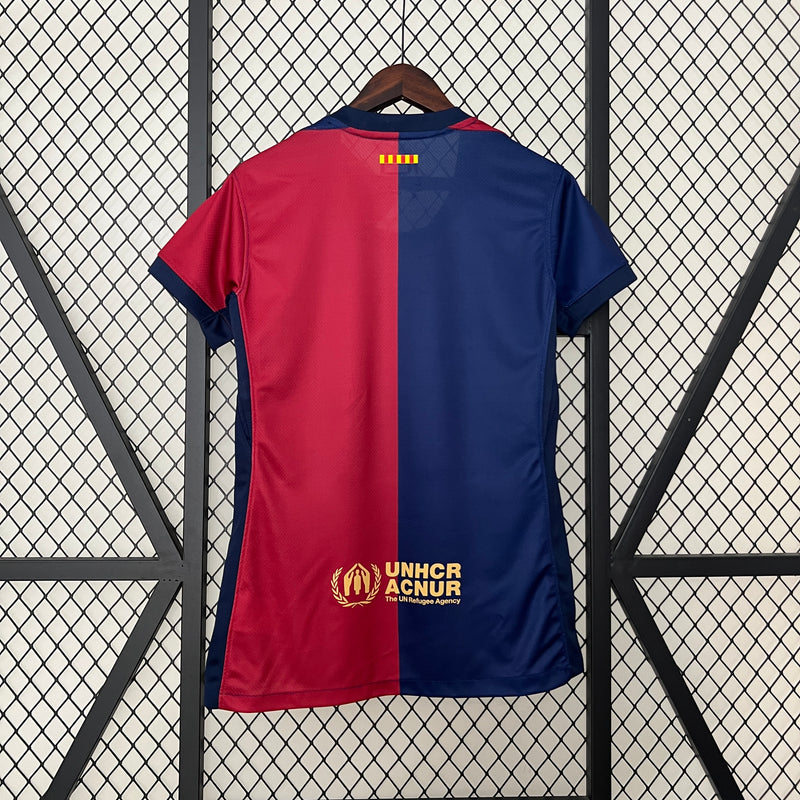 Camisola Feminina Barcelona Home 2024/2025