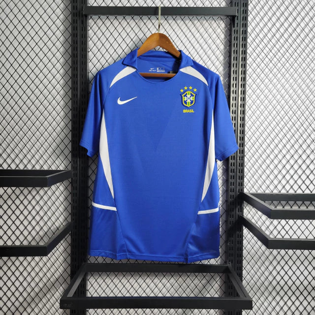 Maillot rétro de l'équipe nationale du Brésil extérieur 2002 