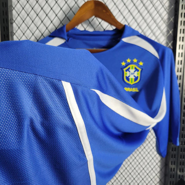 Maillot rétro de l'équipe nationale du Brésil extérieur 2002 