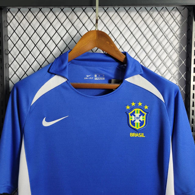 Maillot rétro de l'équipe nationale du Brésil extérieur 2002 