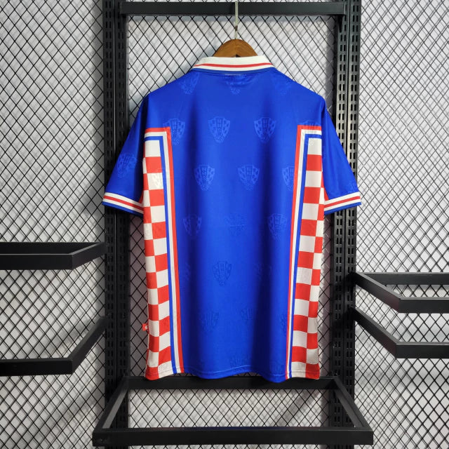 Maillot rétro de l'équipe nationale de Croatie à l'extérieur 1998 