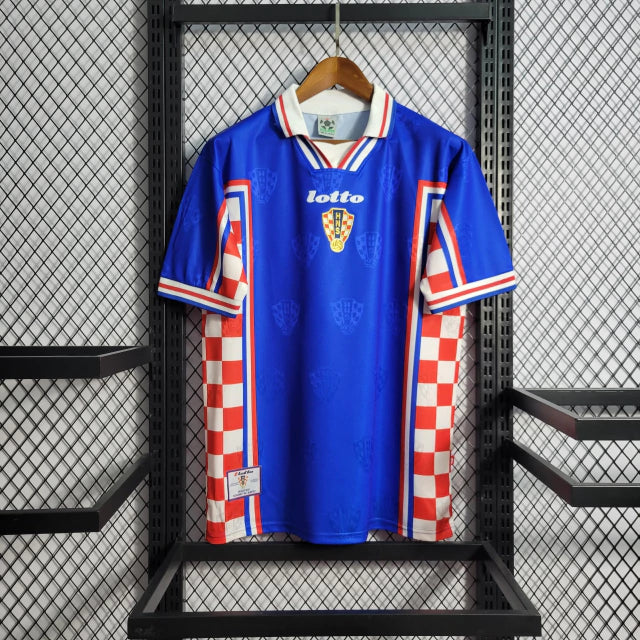 Maillot rétro de l'équipe nationale de Croatie à l'extérieur 1998 