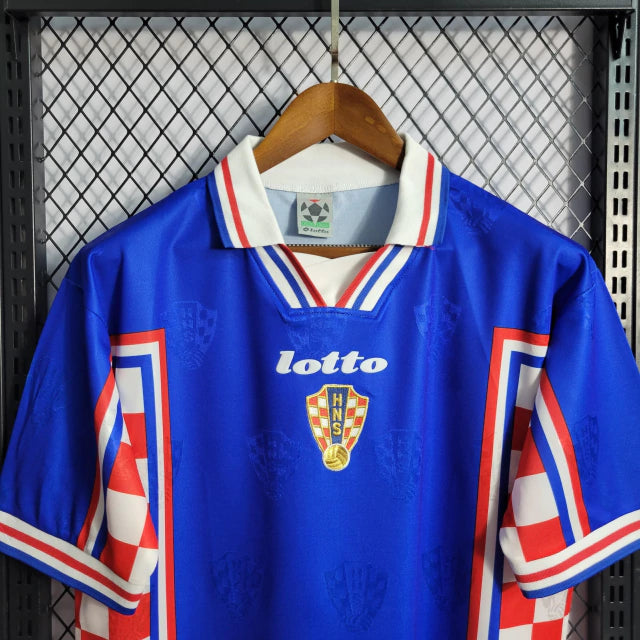 Maillot rétro de l'équipe nationale de Croatie à l'extérieur 1998 