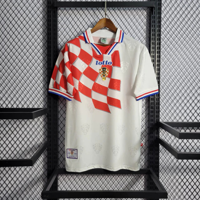 Maillot rétro de l'équipe nationale de Croatie domicile 1998 