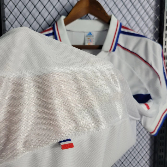 Maillot rétro de l'équipe nationale de France extérieur 1998 