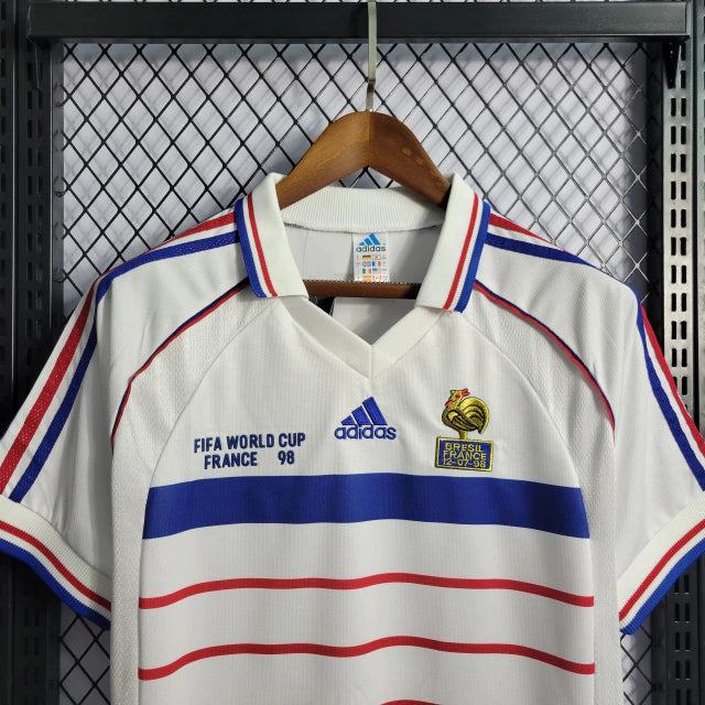 Maillot rétro de l'équipe nationale de France extérieur 1998 