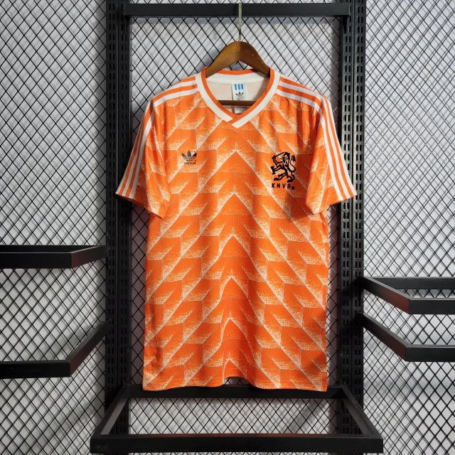 Maillot rétro de l'équipe des Pays-Bas à domicile 1988 