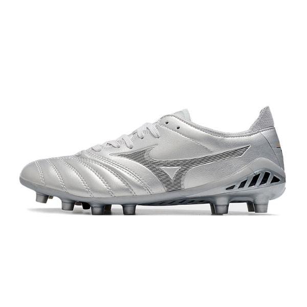 Chaussure de football Mizuno Morelia Neo III Elite FG Campo Argent + CHAUSSETTES CADEAUX 🎁 