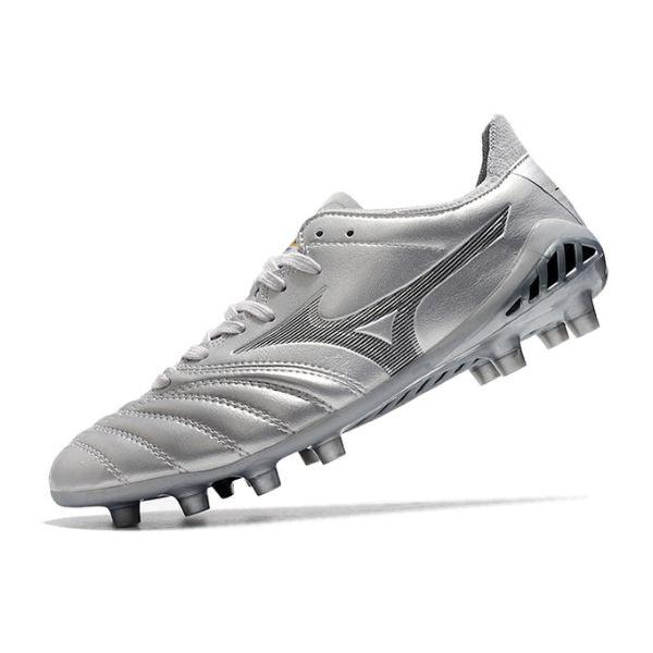 Chaussure de football Mizuno Morelia Neo III Elite FG Campo Argent + CHAUSSETTES CADEAUX 🎁 