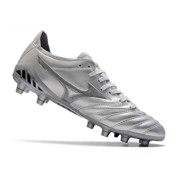 Chaussure de football Mizuno Morelia Neo III Elite FG Campo Argent + CHAUSSETTES CADEAUX 🎁 