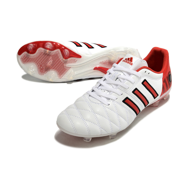 Chaussures de football Adidas Adipure 11Pro blanches et rouges + CHAUSSETTES CADEAUX 🎁