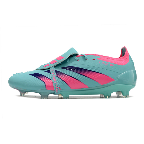 Chaussure de football Adidas Predator 30 Elite avec langue FG bleu et rose + CHAUSSETTES CADEAUX 🎁