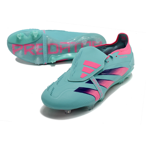 Chaussure de football Adidas Predator 30 Elite avec langue FG bleu et rose + CHAUSSETTES CADEAUX 🎁