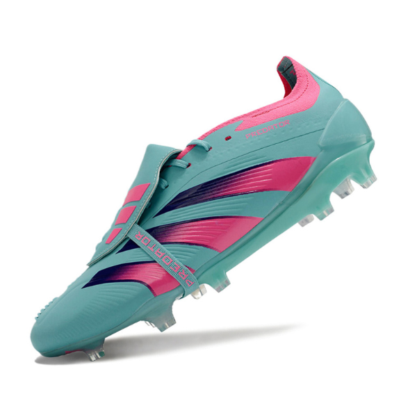 Chaussure de football Adidas Predator 30 Elite avec langue FG bleu et rose + CHAUSSETTES CADEAUX 🎁