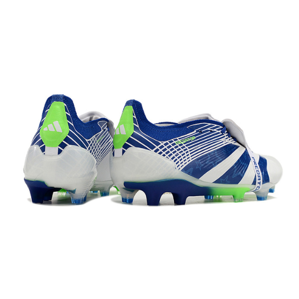 Chaussure de football Adidas Predator 30 Elite avec langue FG blanc, bleu et vert + CHAUSSETTES CADEAUX 🎁