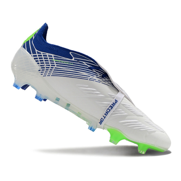 Chaussure de football Adidas Predator 30 Elite avec langue FG blanc, bleu et vert + CHAUSSETTES CADEAUX 🎁