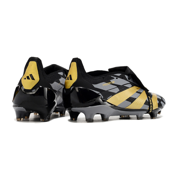 Chaussure de football Adidas Predator 30 Elite avec languette FG Gris, noir et jaune + CHAUSSETTES CADEAUX 🎁