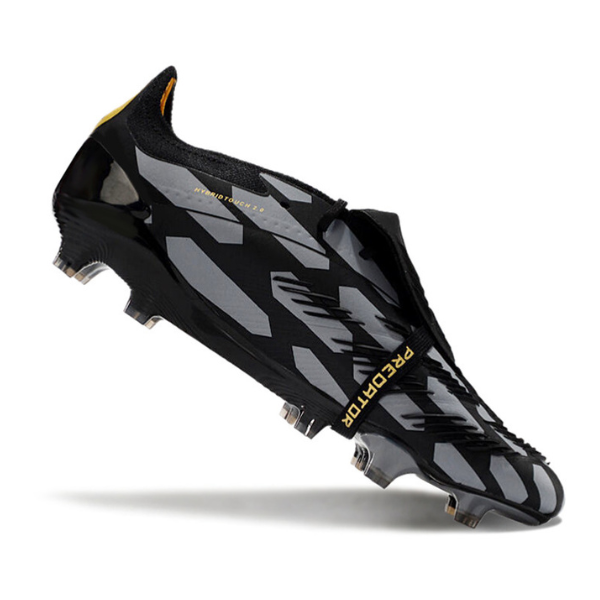 Chaussure de football Adidas Predator 30 Elite avec languette FG Gris, noir et jaune + CHAUSSETTES CADEAUX 🎁