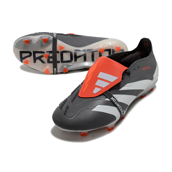 Chaussure de football Adidas Predator 30 Elite avec languette FG gris et blanc + CHAUSSETTES CADEAUX 🎁