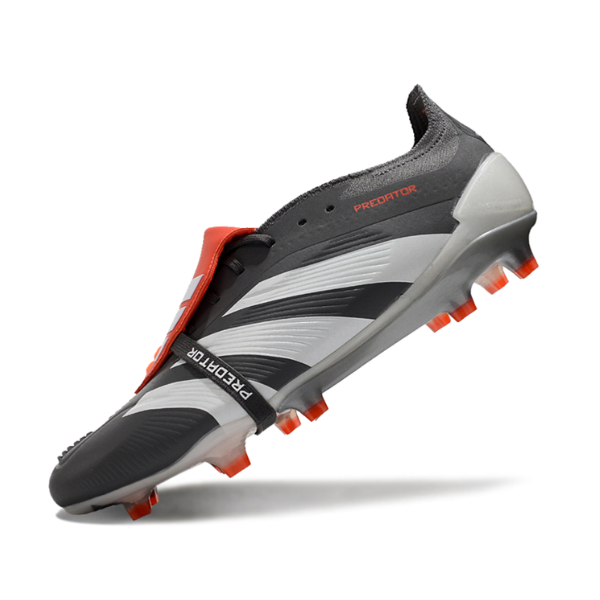 Chaussure de football Adidas Predator 30 Elite avec languette FG gris et blanc + CHAUSSETTES CADEAUX 🎁