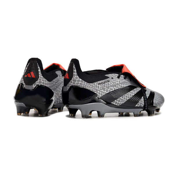 Chaussure de football Adidas Predator 30 Elite avec languette FG gris et noir + CHAUSSETTES CADEAUX 🎁