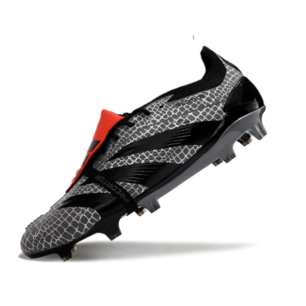 Chaussure de football Adidas Predator 30 Elite avec languette FG gris et noir + CHAUSSETTES CADEAUX 🎁